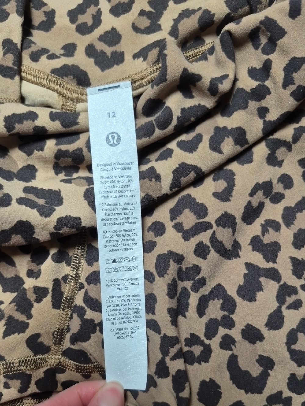 Lululemon Align HR Leggings 28" In True Leopard Multi Size 12, New With Tags - Picture 9 of 10